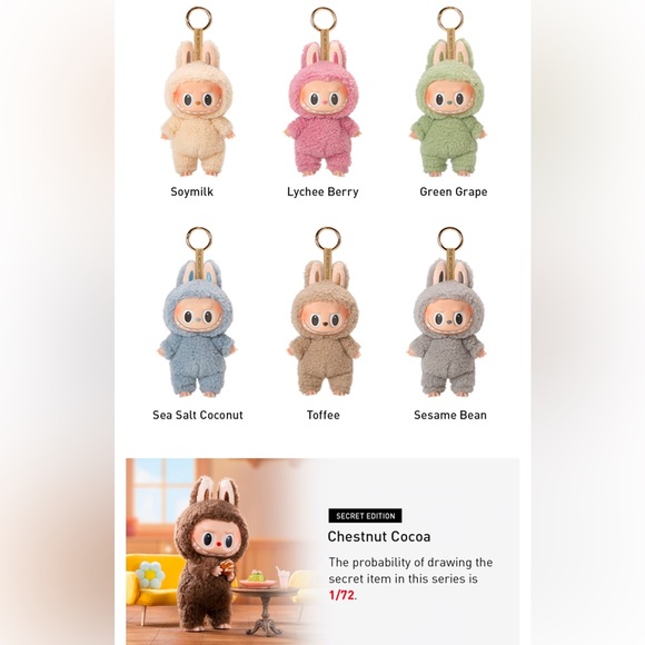 POP MART Exciting Macaron Labubu Vinyl Face Blind Box - Set of 6 non-repeat - Picture 5 of 5